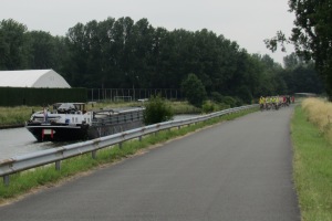 Scheldt River path Gavere Flanders