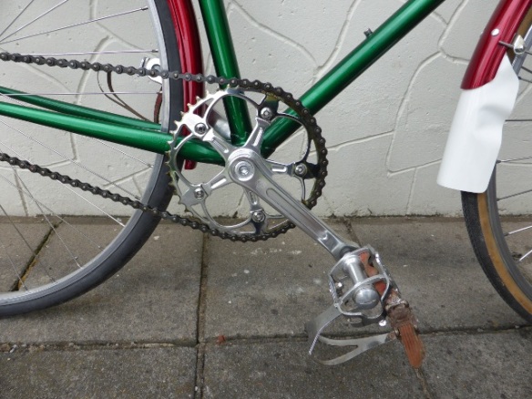 Brick Lane Bikes single speed chainset on Freddie Grubb